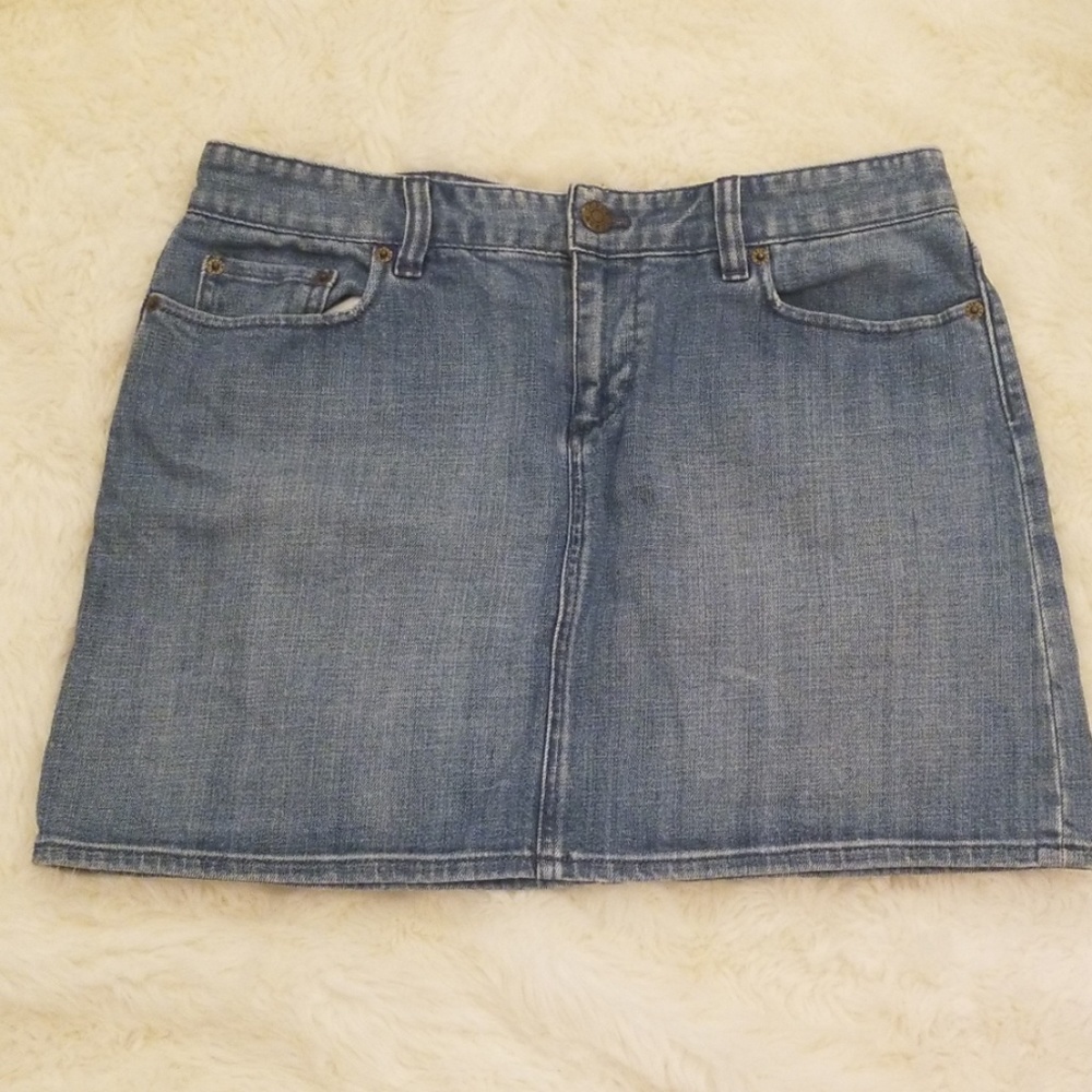 J Crew jean skirt